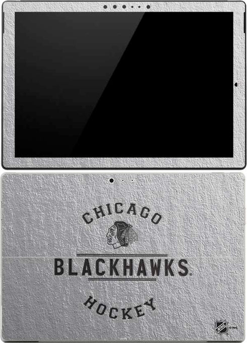 NHL Chicago Blackhawks Black Text Surface Pro 4 Skin